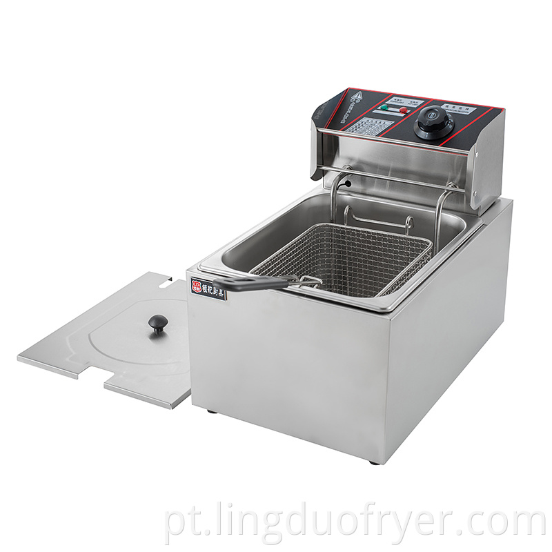 8L electric fryer with basket 